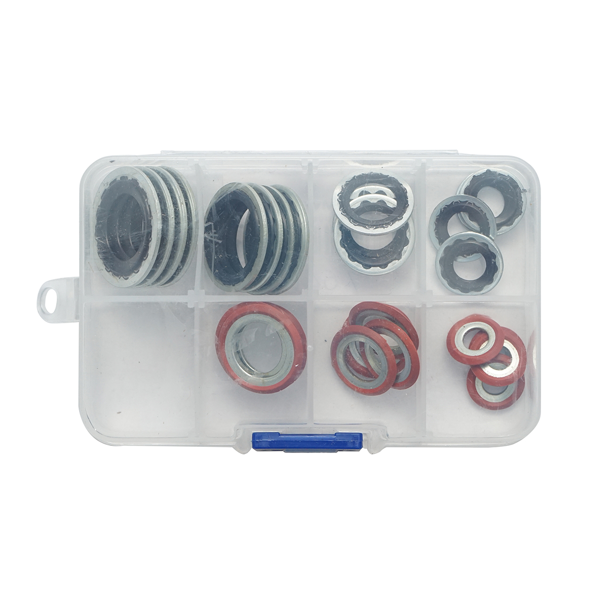 Trusa garnituri din metal cu cauciuc (saibe combi) 24 piese - imagine 3