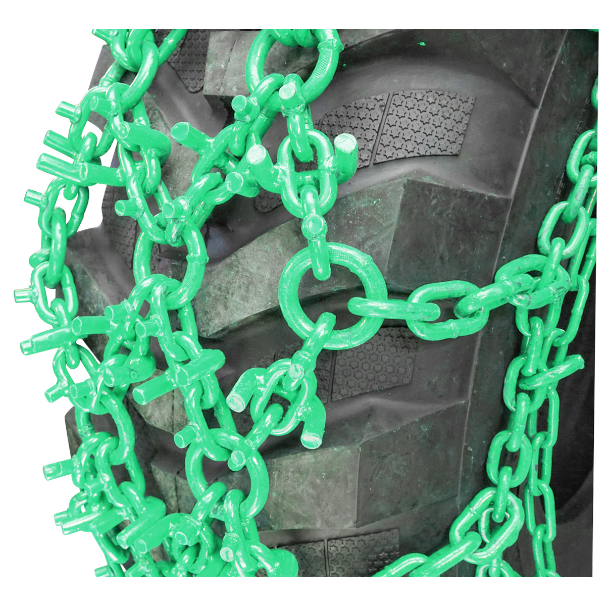 Set 2 lanturi antiderapante U-GRIP 11mm dimensiune 18.4/26 pentru Tractor Forestier - imagine 3