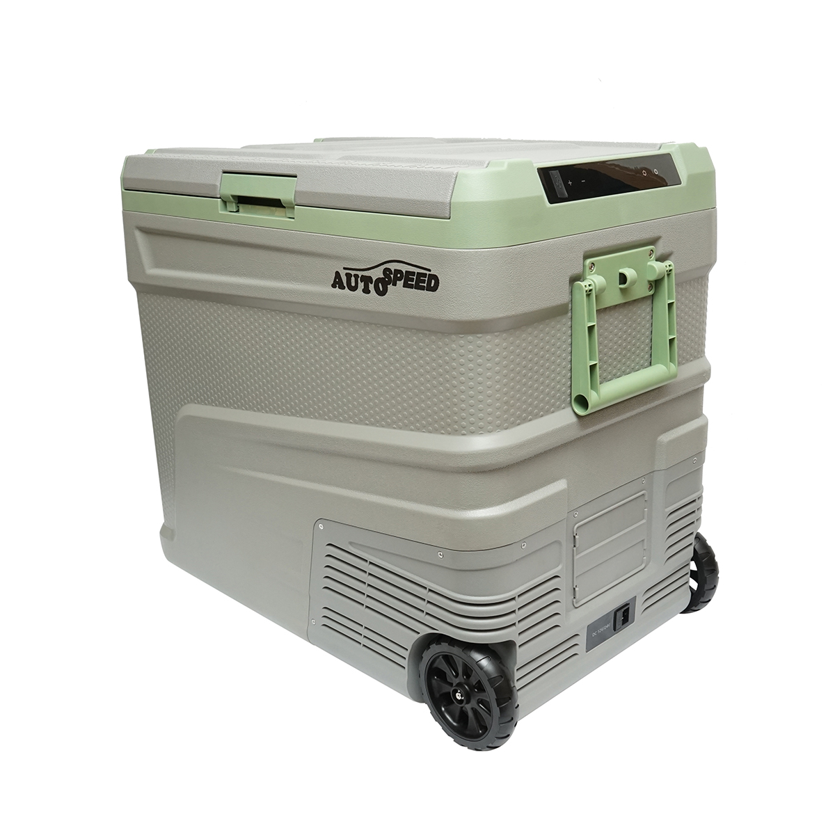 Frigider auto cu compresor 60W, capacitate 64.2L, tensiune alimentare 12-24-220V, ecran LCD, USB, 692x416x585mm G65 AUTOSPEED