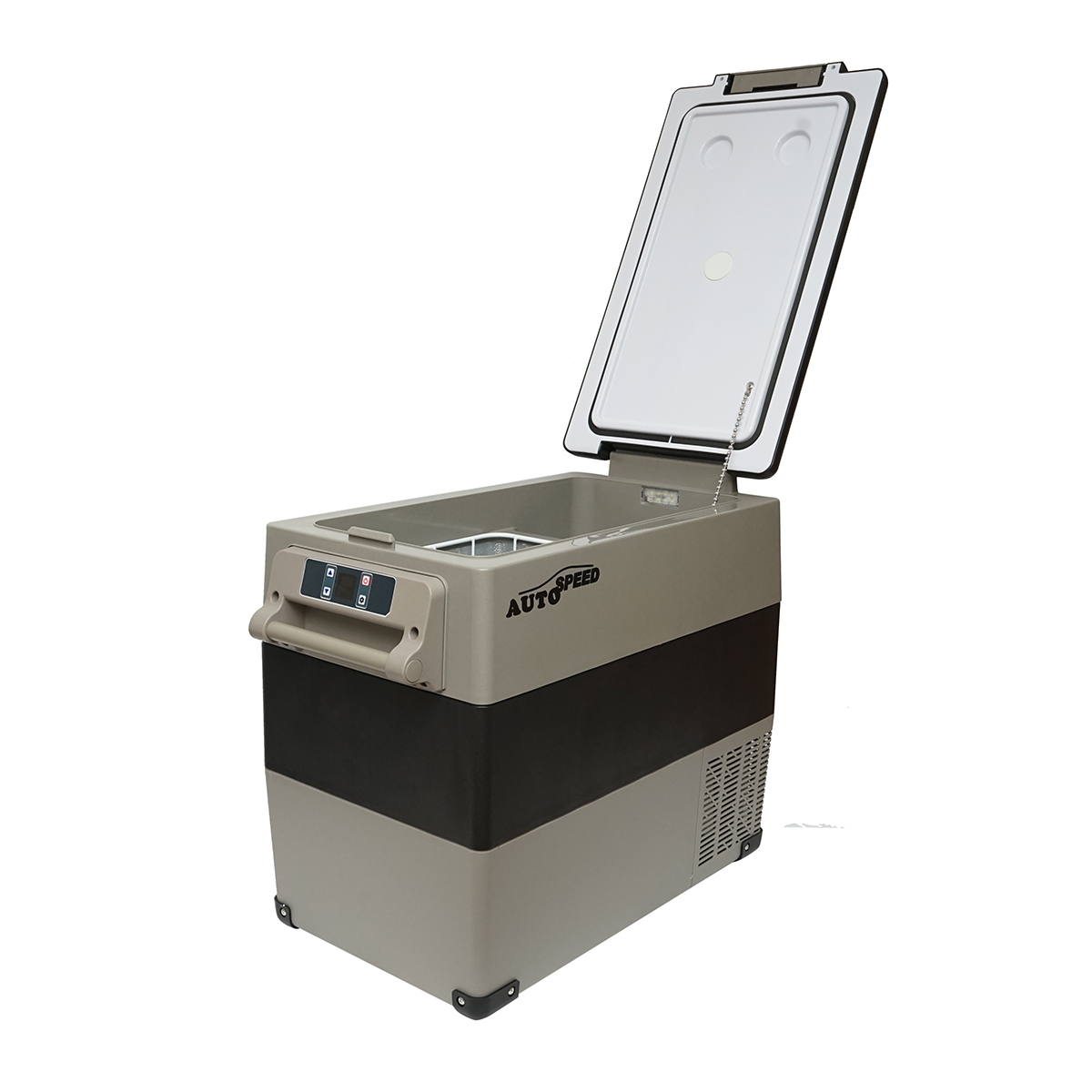 Frigider auto cu compresor 60W, capacitate 49.4L, tensiune alimentare 12-24-220V, ecran LCD, 690x346x524mm CF55 AUTOSPEED - imagine 4