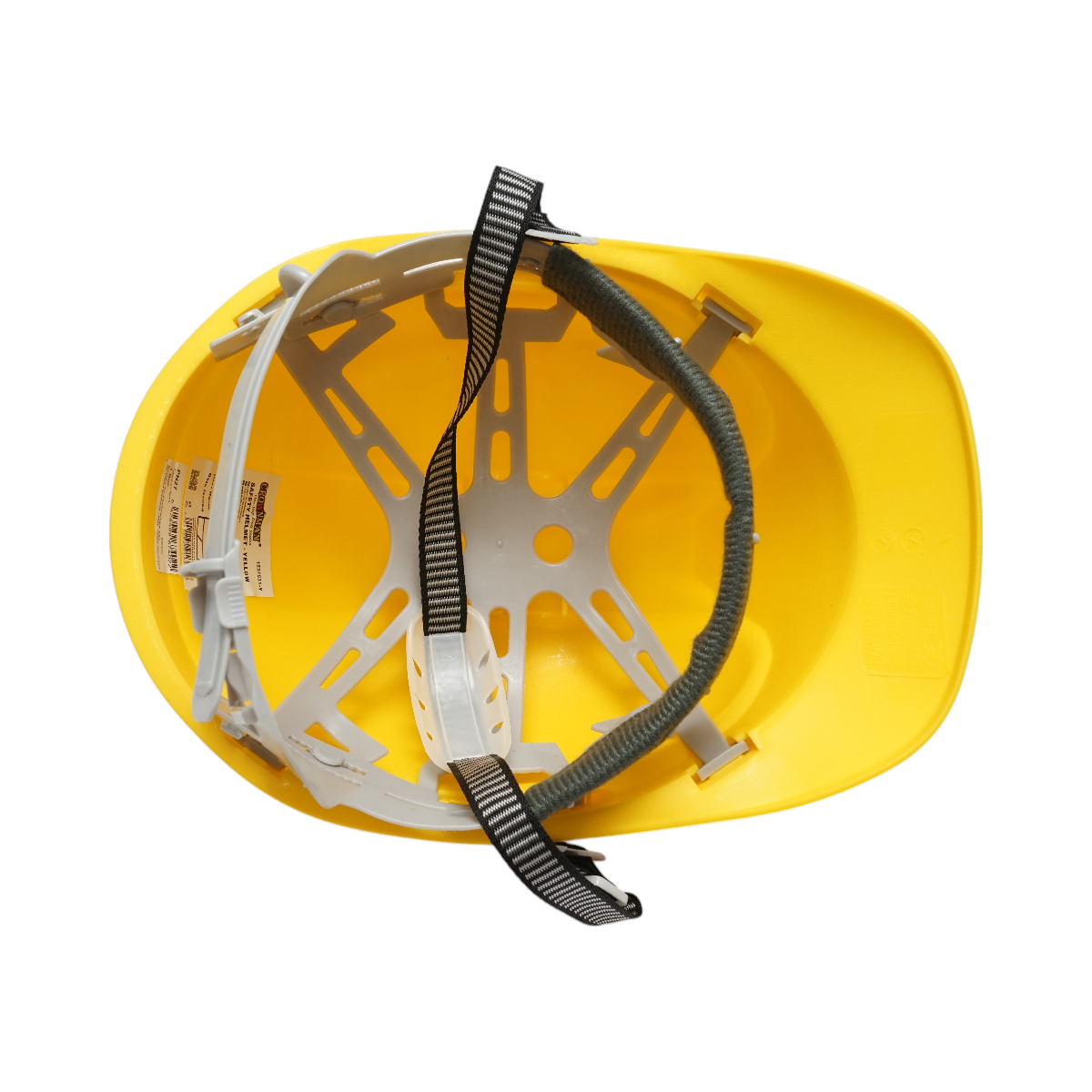 Casca ventilata reglabila 51-63cm galbena Crownman - imagine 4