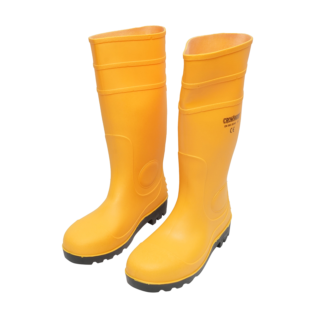 Cizme de lucru din cauciuc galben marimea 43 Crownman - imagine 2