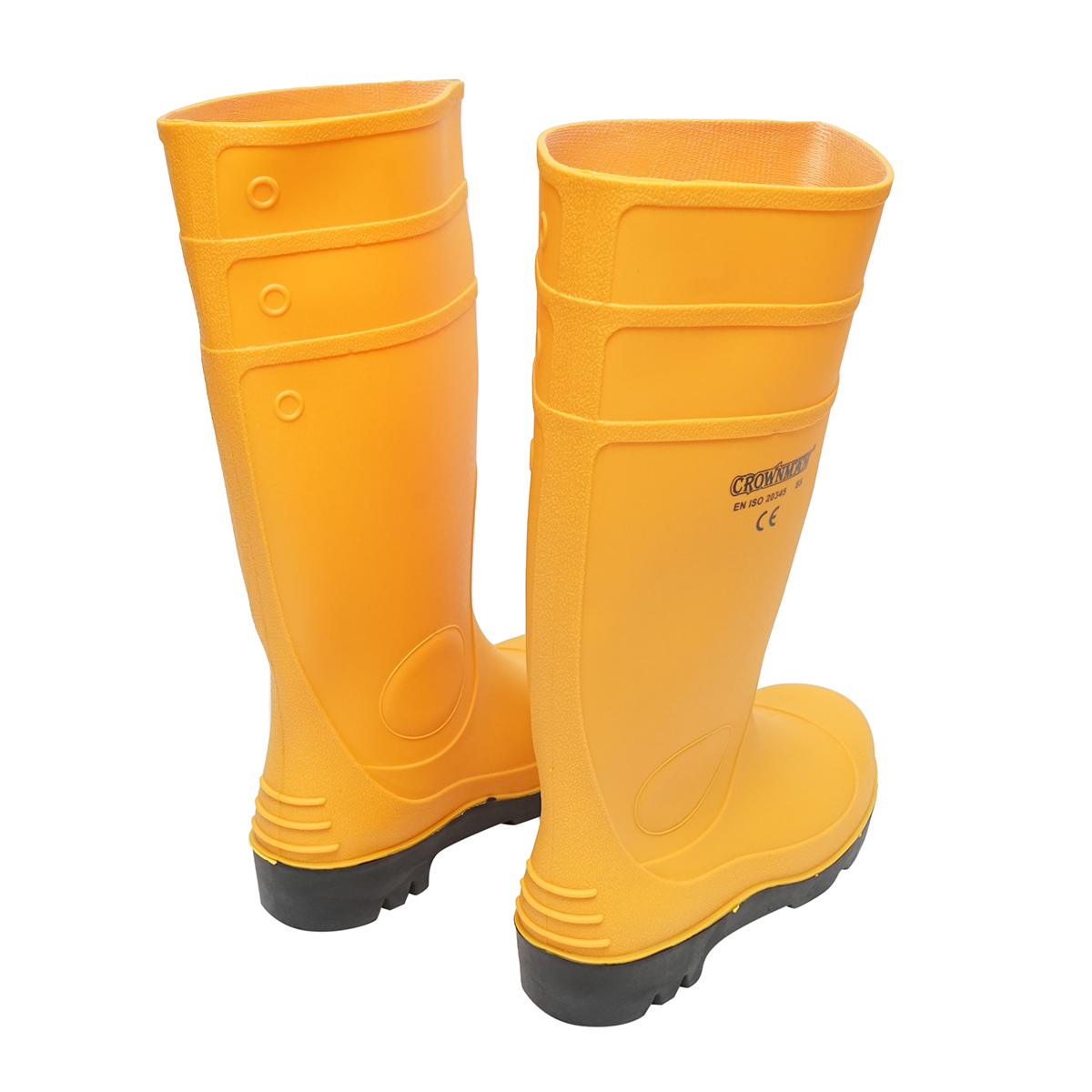 Cizme de lucru din cauciuc galben marimea 43 Crownman - imagine 4