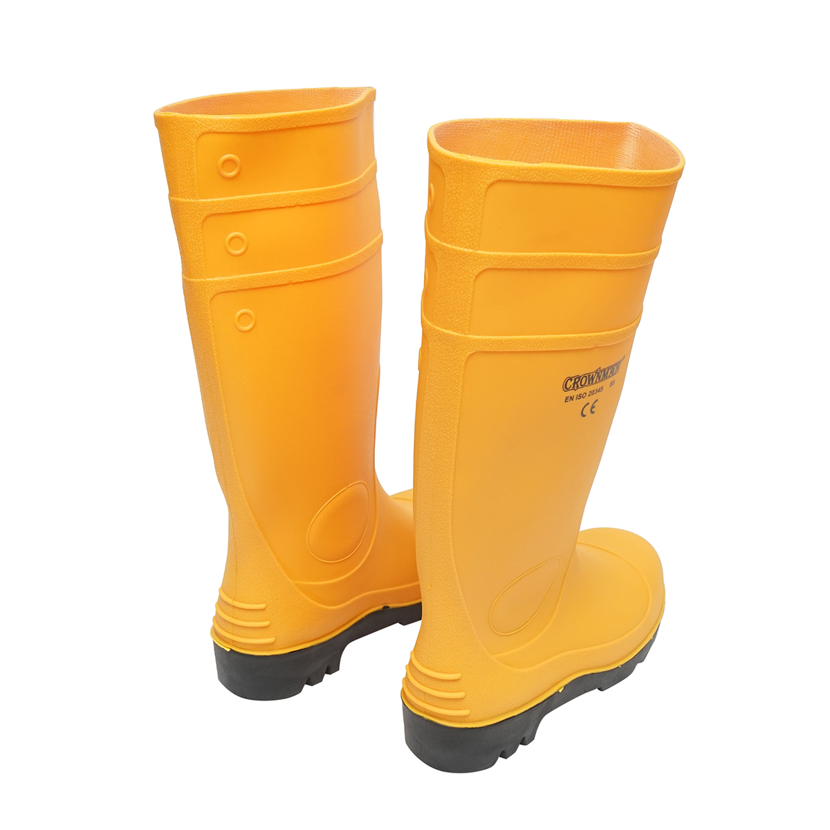 Cizme de lucru din cauciuc galben marimea 44 Crownman - imagine 4