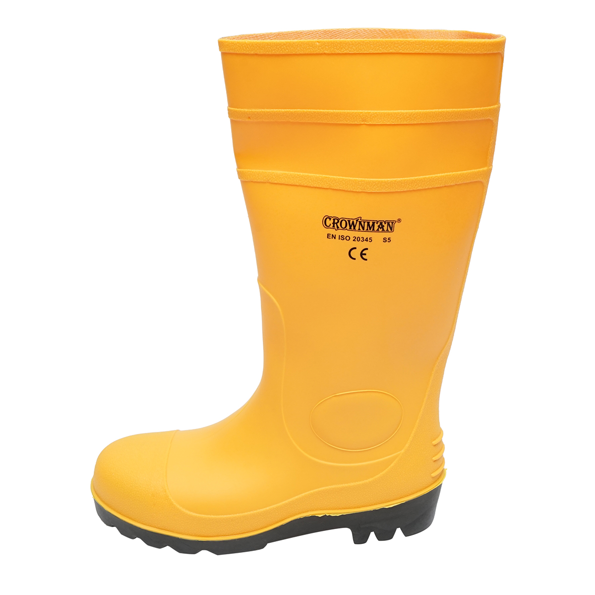 Cizme de lucru din cauciuc galben marimea 44 Crownman - imagine 5
