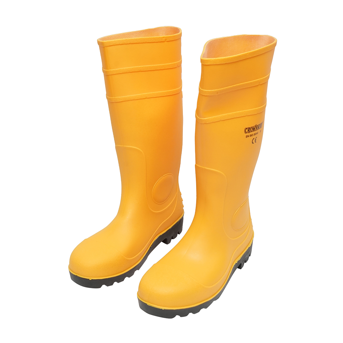 Cizme de lucru din cauciuc galben marimea 44 Crownman - imagine 2