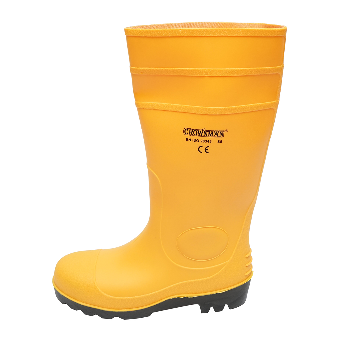 Cizme de lucru din cauciuc galben marimea 45 Crownman - imagine 4