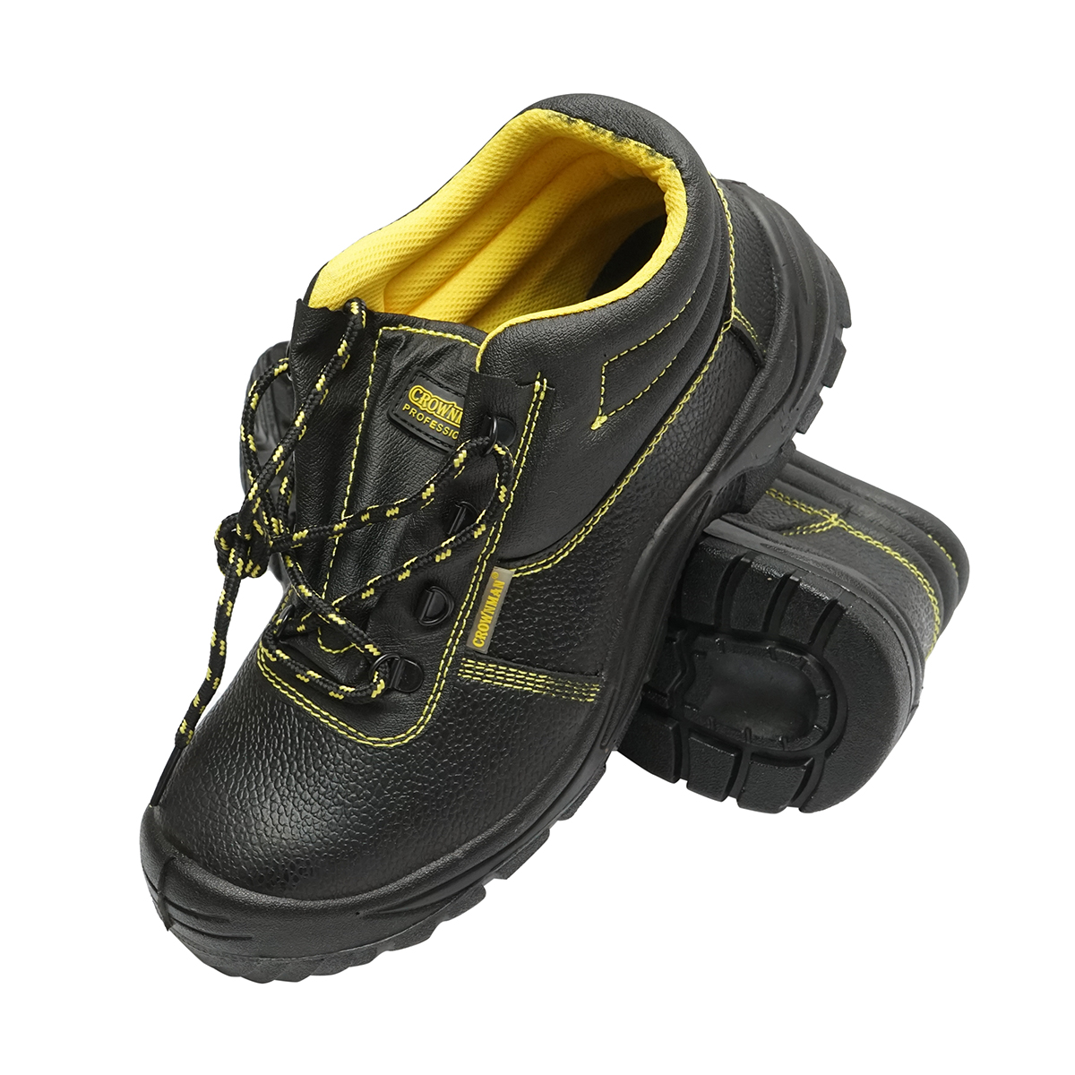 Bocanci de protectie cu bombeu si insertie talpa din otel, marimea 40 Crownman