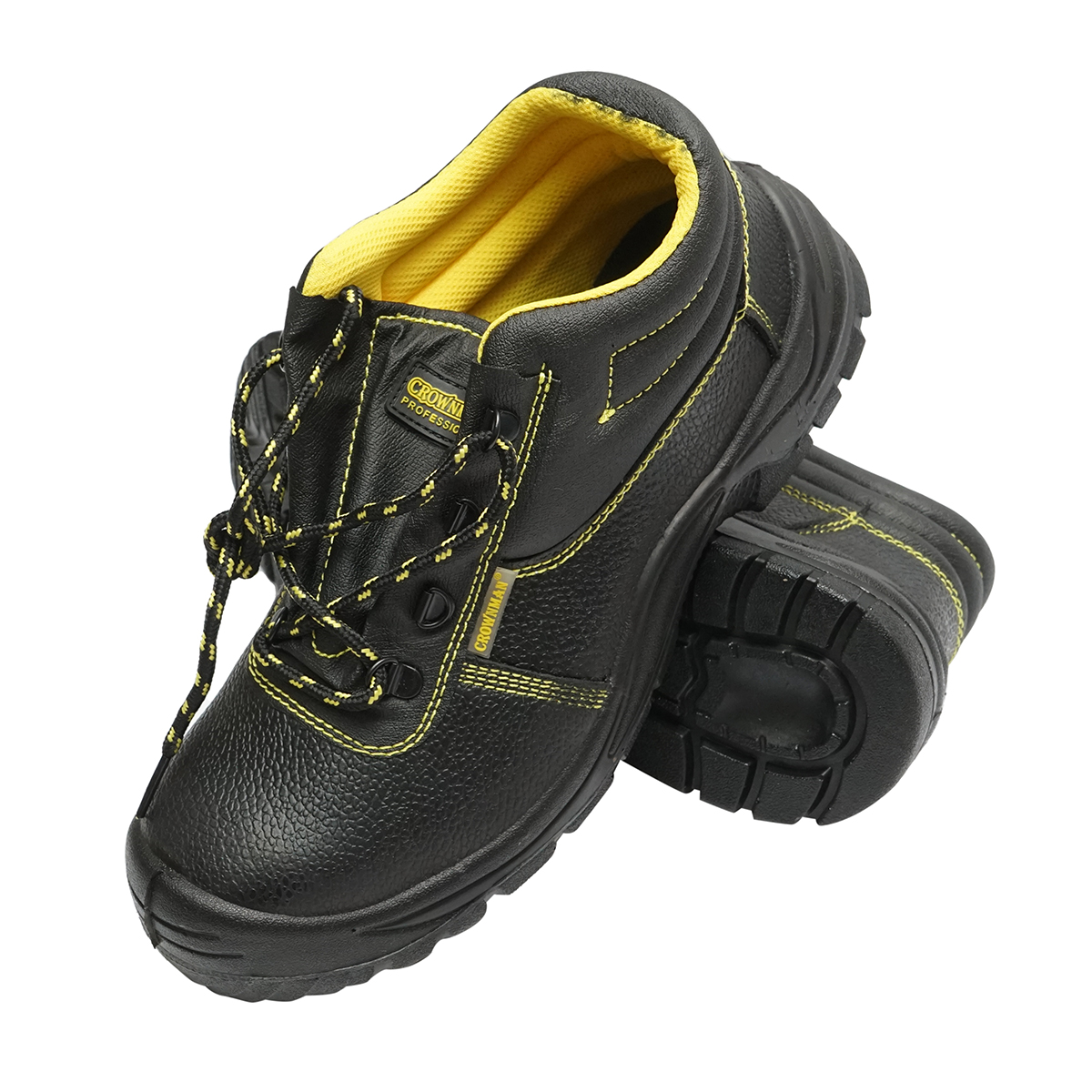 Bocanci de protectie cu bombeu si insertie talpa din otel, marimea 42 Crownman	