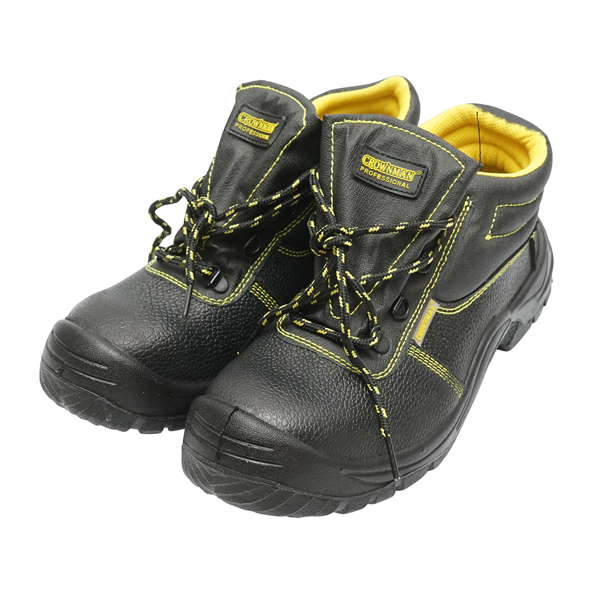 Bocanci de protectie cu bombeu si insertie talpa din otel, marimea 42 Crownman	 - imagine 2