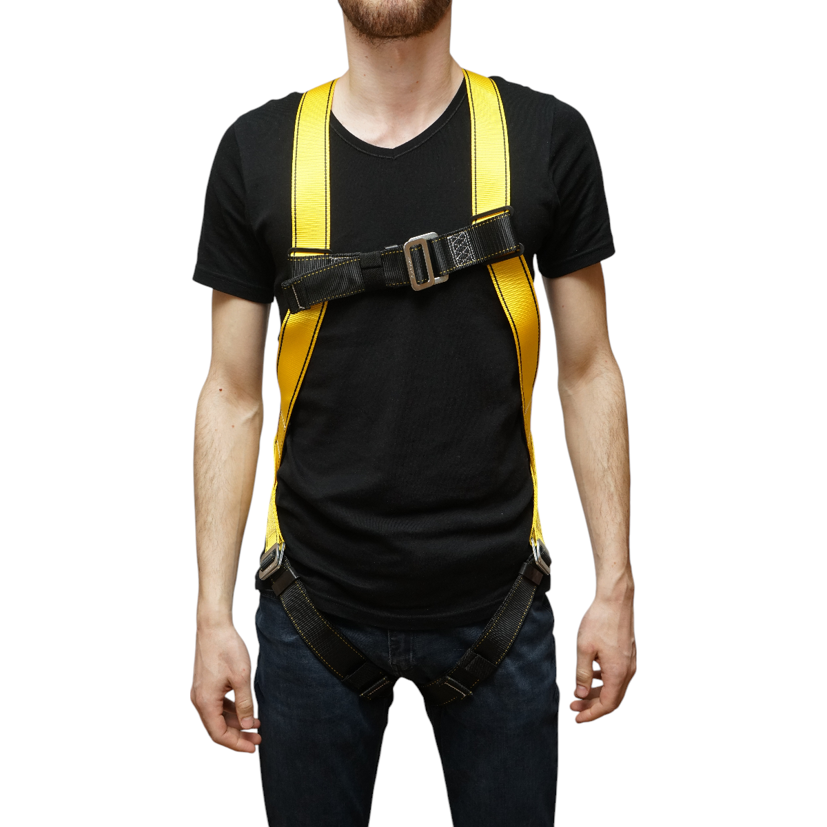 Centura siguranta tip ham reglabila in 3 puncte, latime centura 45mm, rezistenta max. 2000Kg Crownman - imagine 4