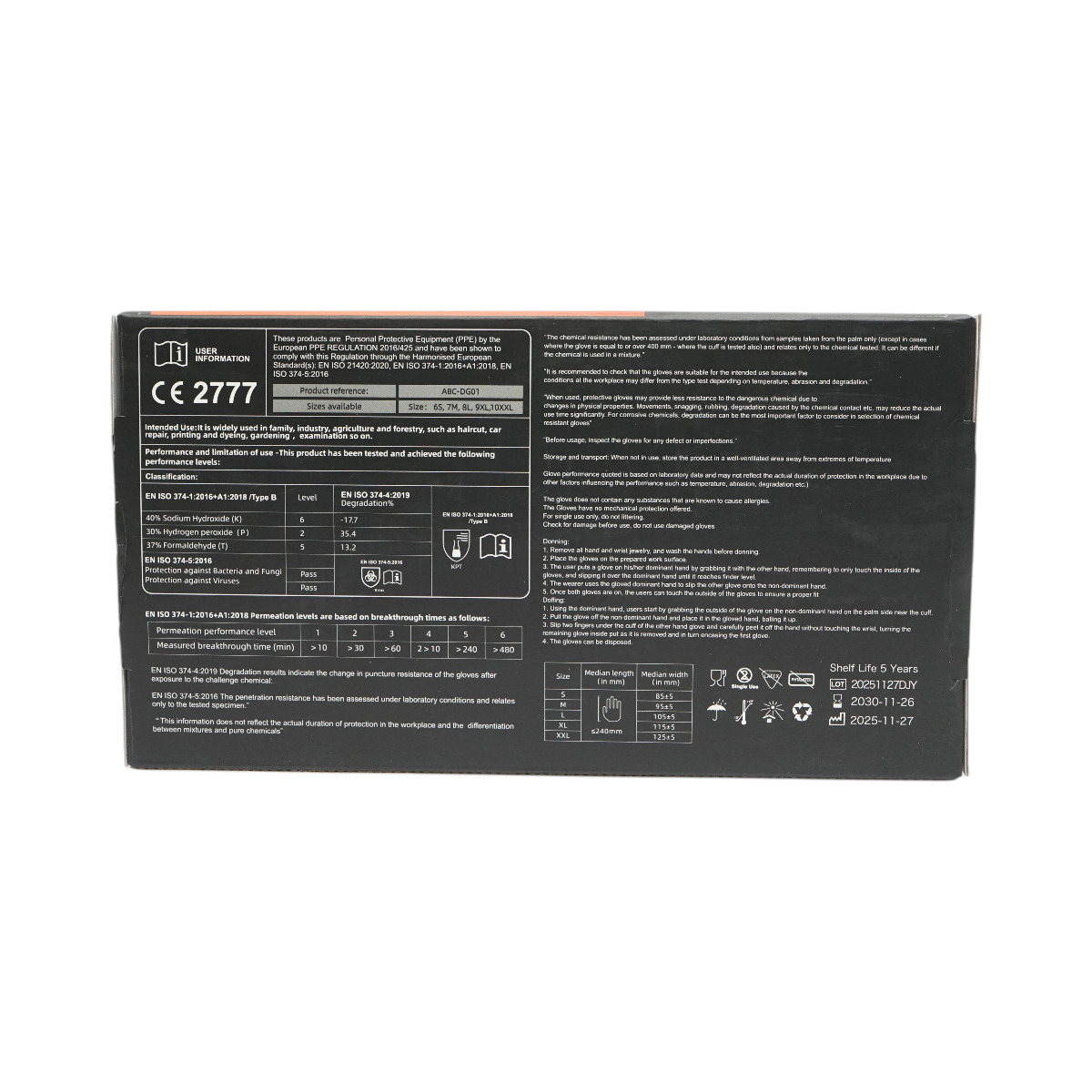 Manusi din nitril portocalii nepudrate cu textura diamond grip, marimea M 50 buc/cutie Breckner Germany - imagine 8