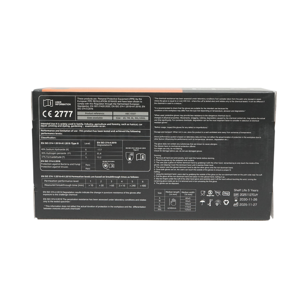 Manusi din nitril portocalii nepudrate cu textura diamond grip, marimea L 50 buc/cutie Breckner Germany - imagine 8