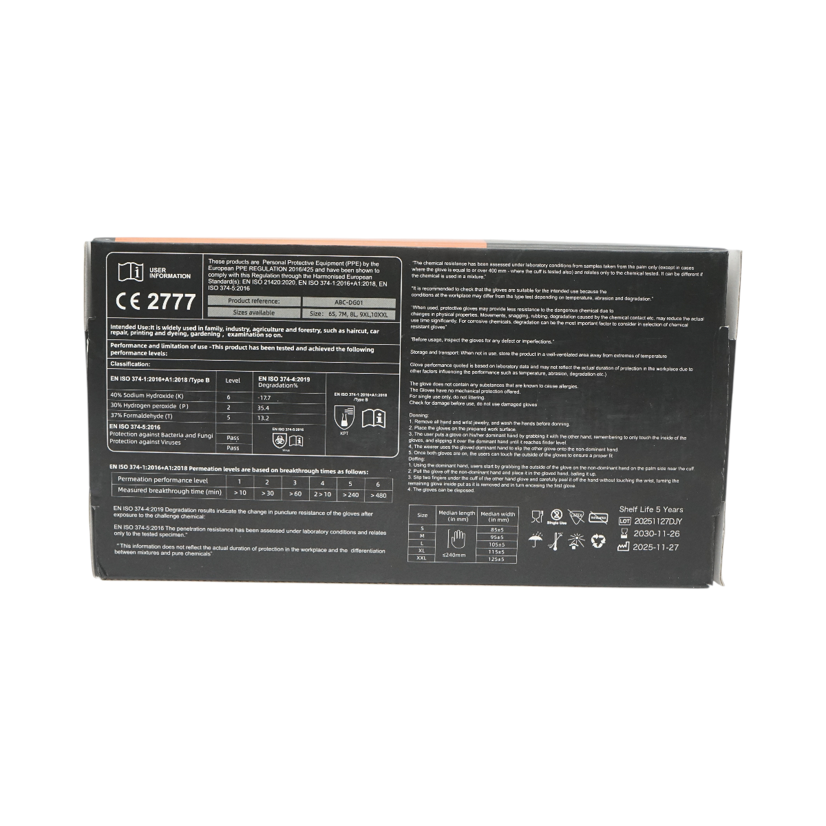 Manusi din nitril portocalii nepudrate cu textura diamond grip, marimea XL 50 buc/cutie Breckner Germany - imagine 8