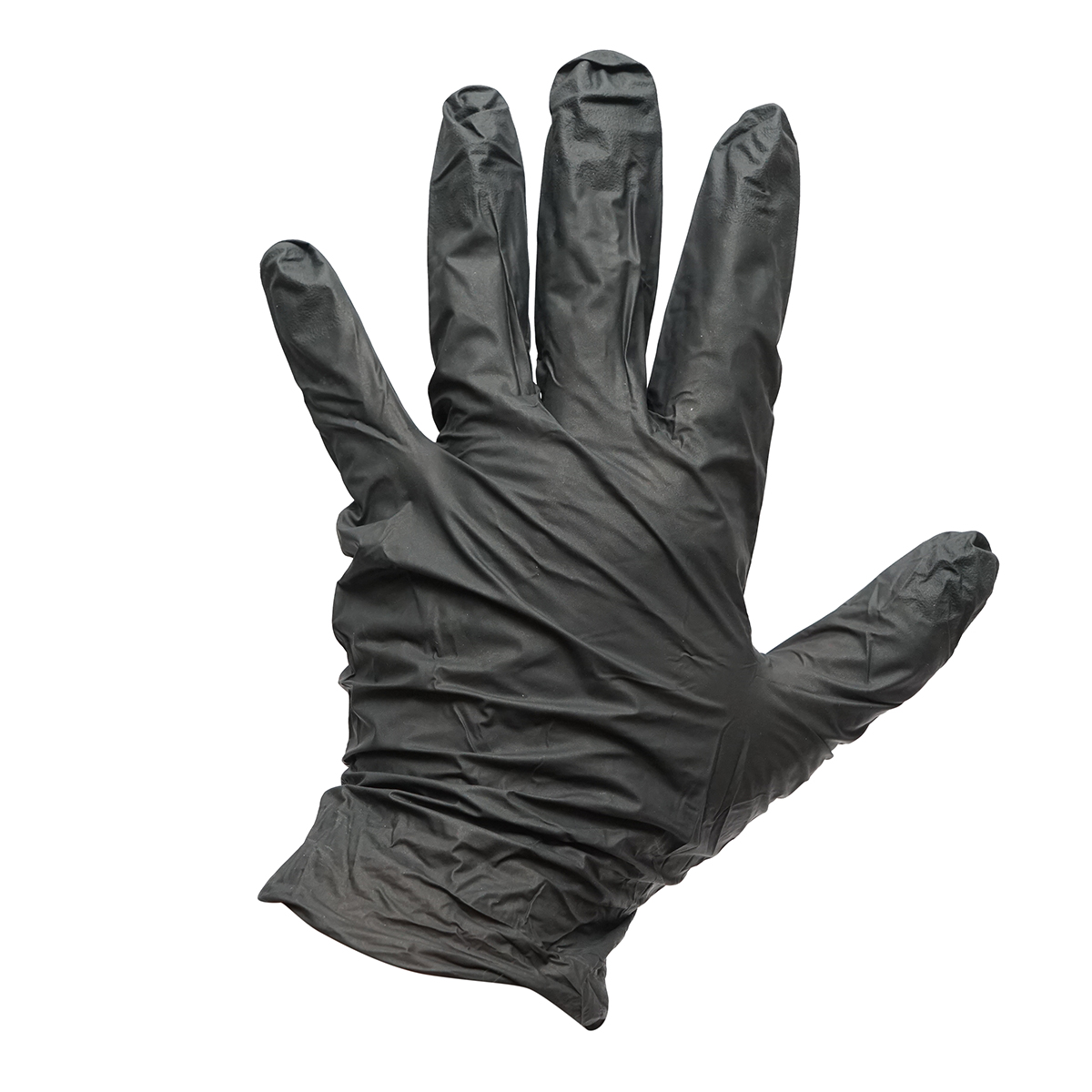 Manusi din nitril negre nepudrate cu textura aderenta pe degete, marimea M 100 buc/cutie - imagine 6