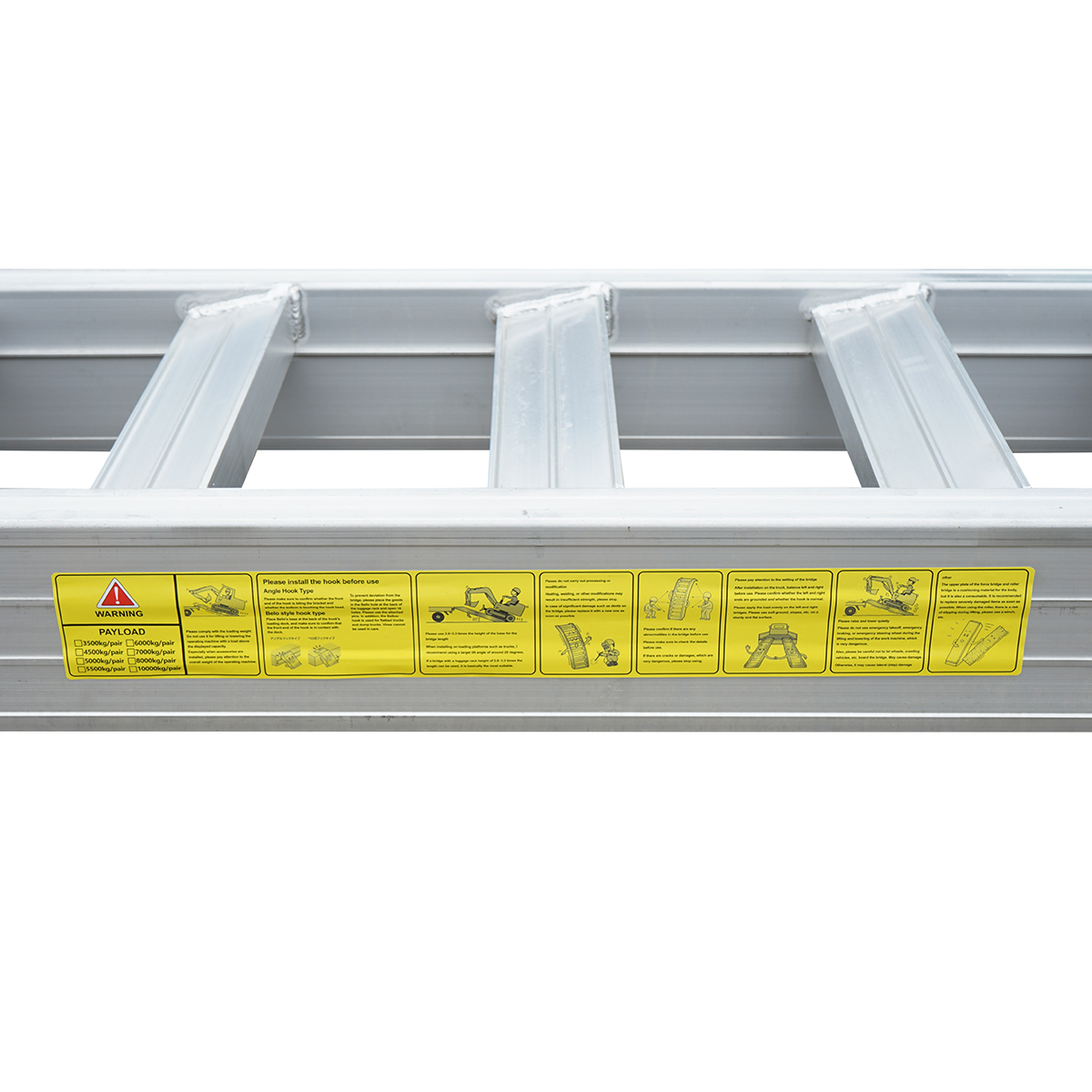 Set rampe aluminiu 4.5T pentru incarcare/descarcare 400x45x14.2cm - imagine 9