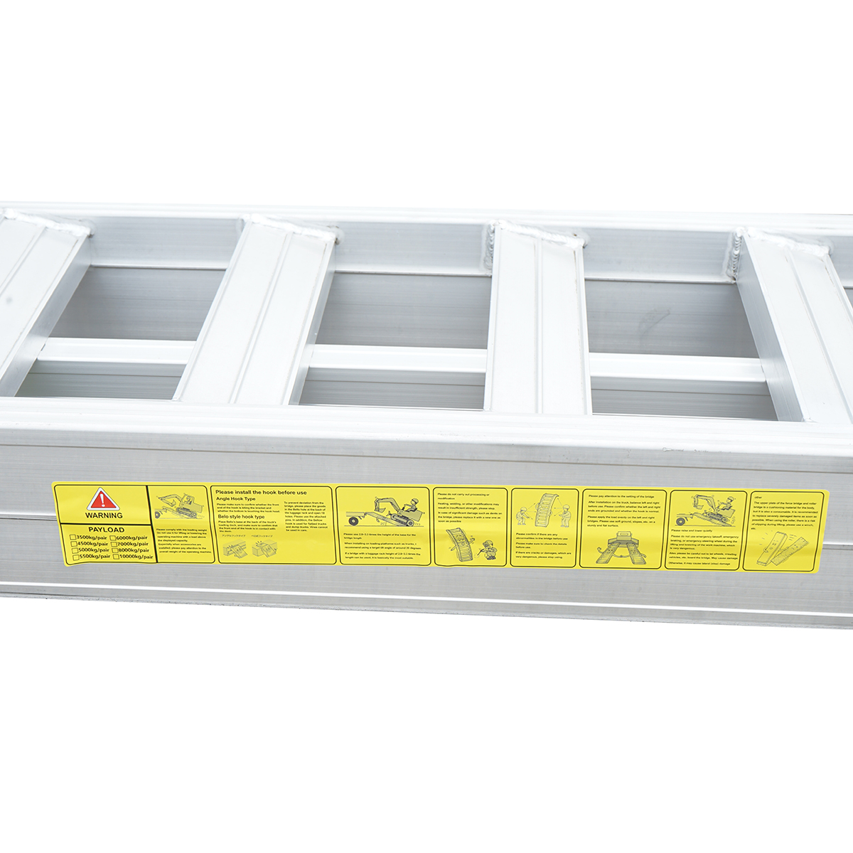 Set rampe aluminiu 6T pentru incarcare/descarcare 380x45x15cm - imagine 8