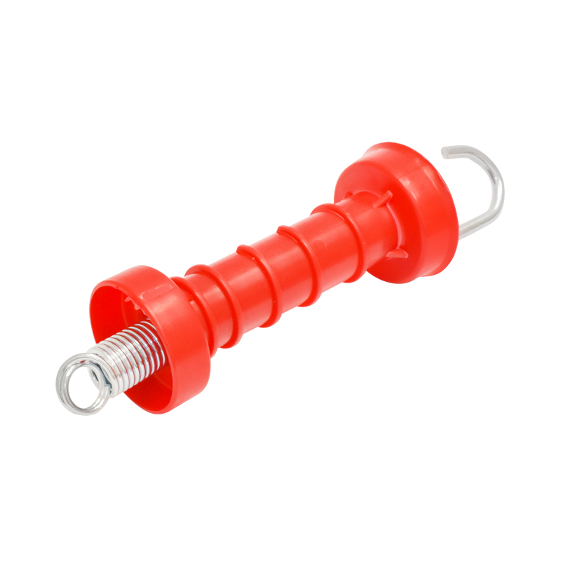 Maner poarta portocaliu cu carlig si arc mare gard electric Breckner Germany - imagine 3