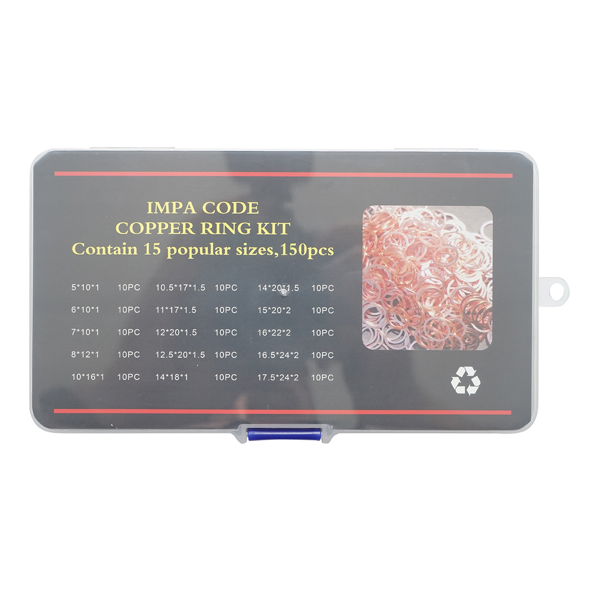 Trusa saibe cupru Ø 5-17.5mm 150 piese - imagine 2