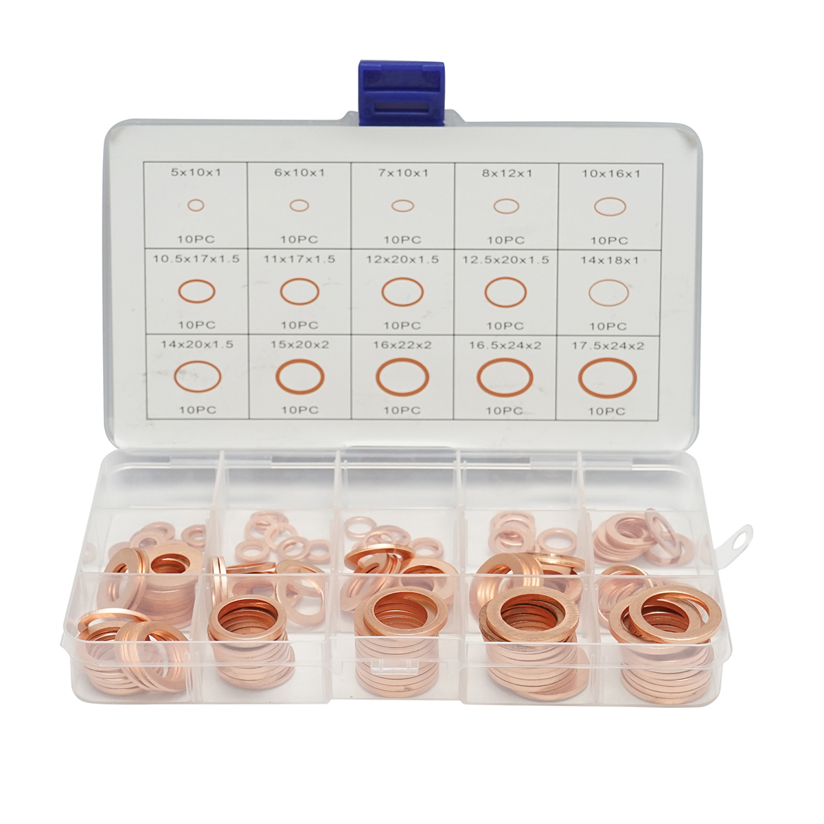 Trusa saibe cupru Ø 5-17.5mm 150 piese