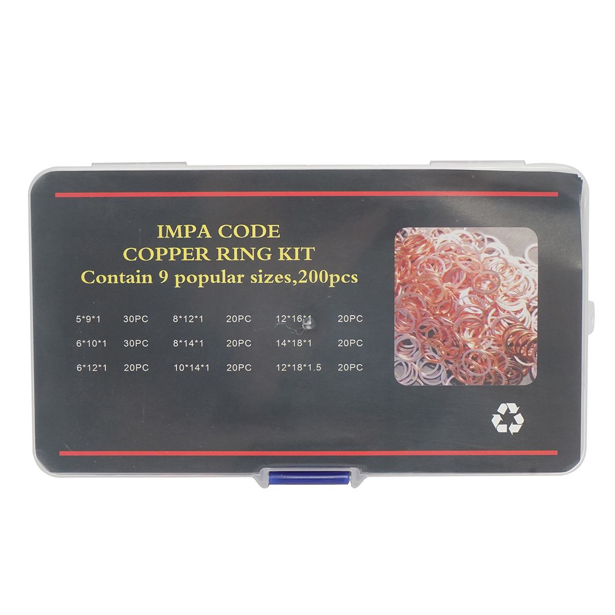 Trusa saibe cupru Ø 5-14mm 200 piese - imagine 2