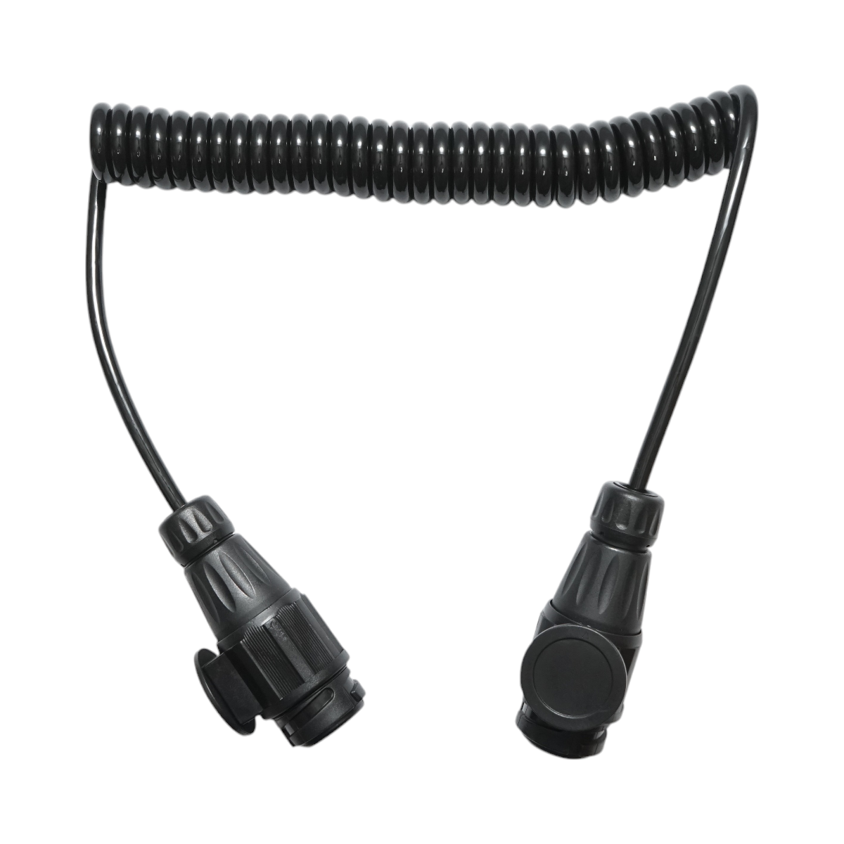 Cablu spiralat remorca 3.5m cu 2 fise tata 13 pini, 8 fire Breckner Germany - imagine 2