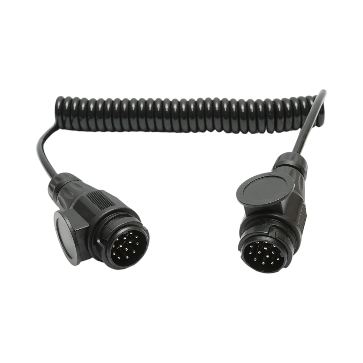 Cablu spiralat remorca 3.5m cu 2 fise tata 13 pini, 8 fire Breckner Germany