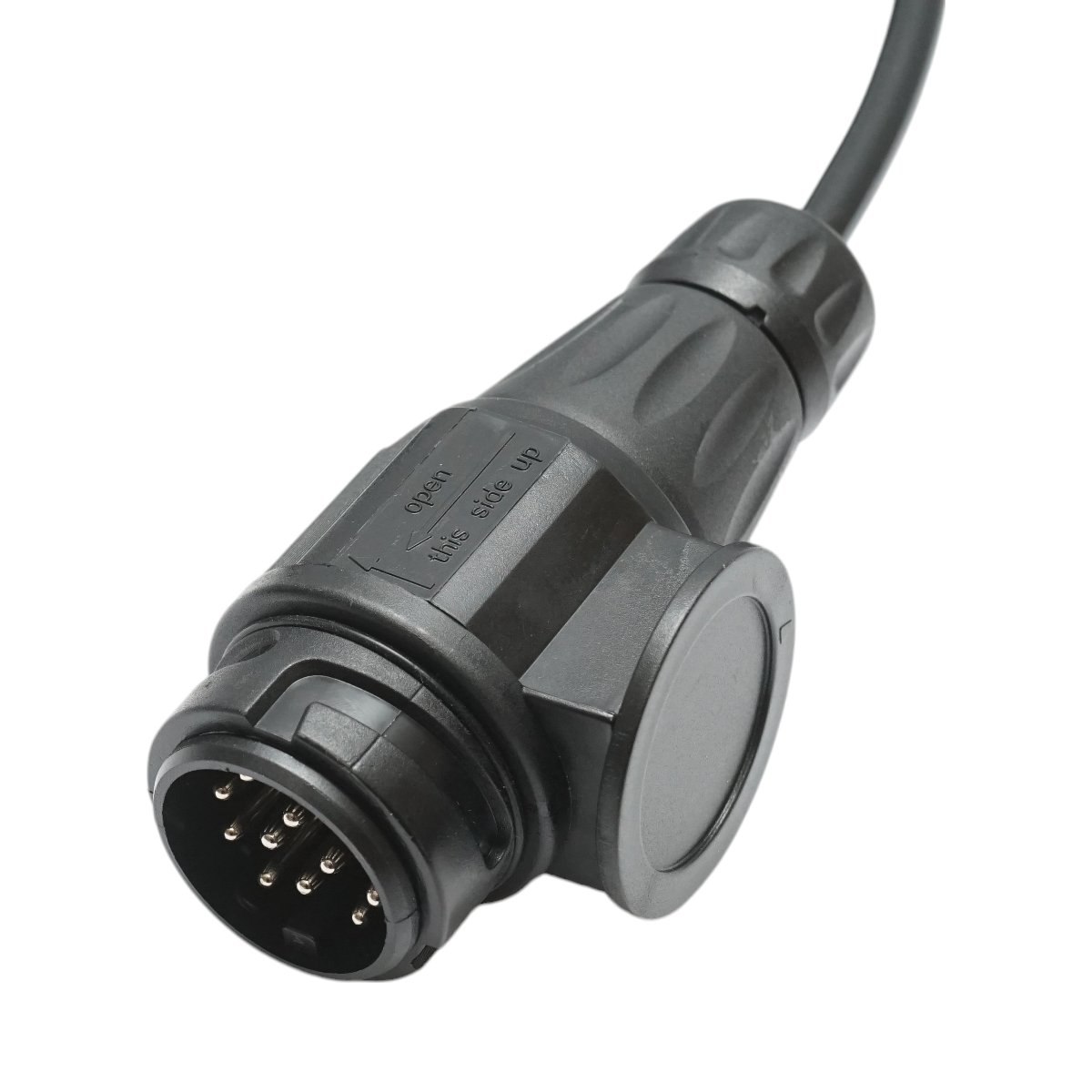 Cablu spiralat remorca 3.5m cu 2 fise tata 13 pini, 8 fire Breckner Germany - imagine 4