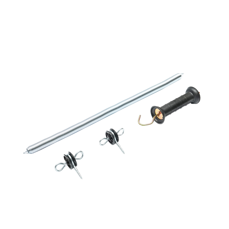 Set maner poarta cu arc si izolatori dubli gard electric Breckner Germany - imagine 2