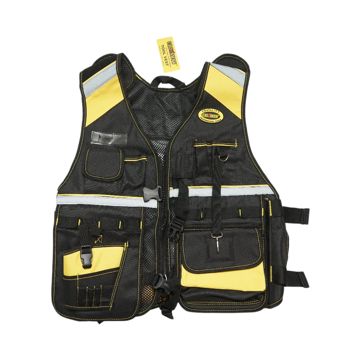 Vesta de lucru cu buzunare pentru scule, material textil Oxford Crownman