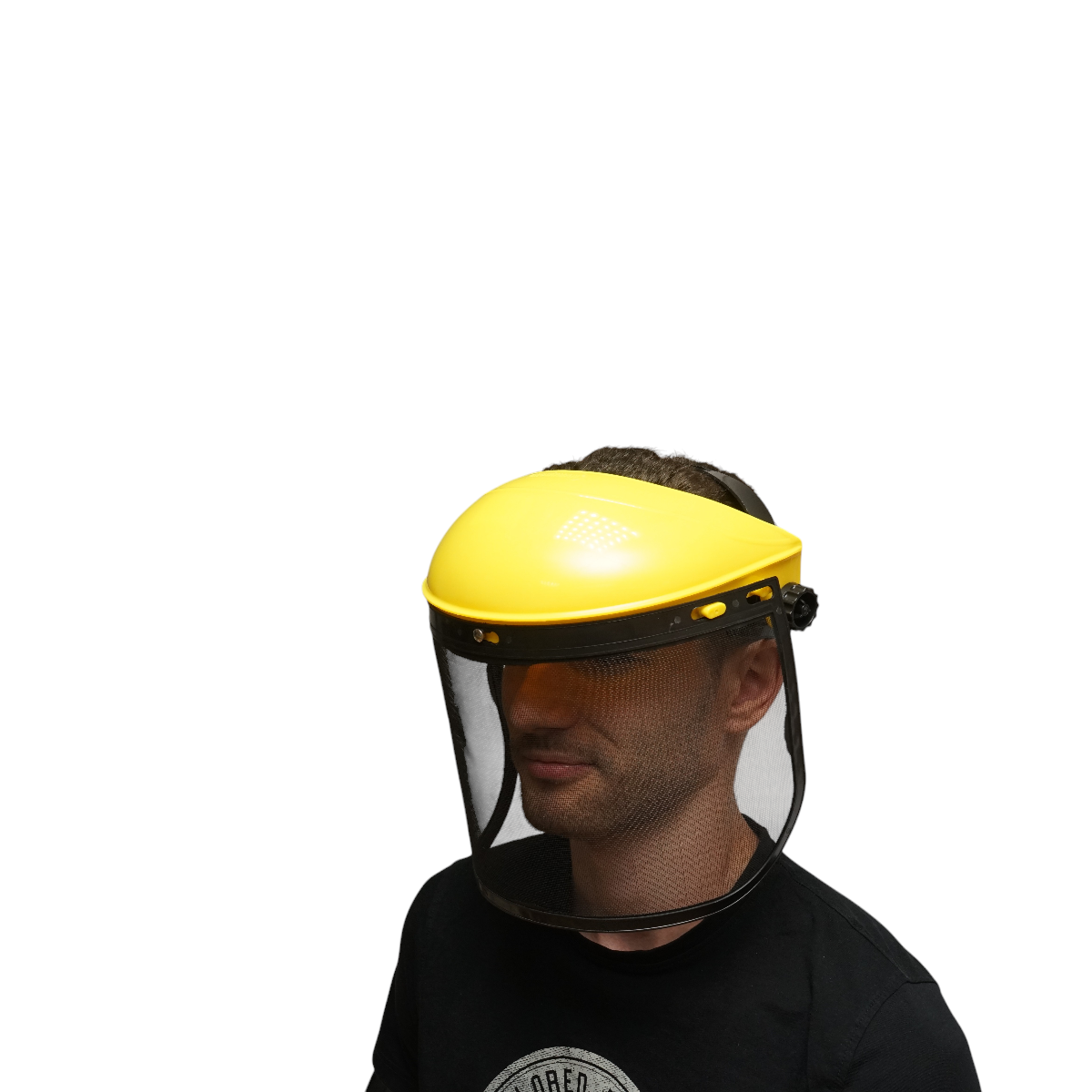 Masca de protectie cu viziera din plasa metalica cu fixare pe cap reglabila Crownman - imagine 7