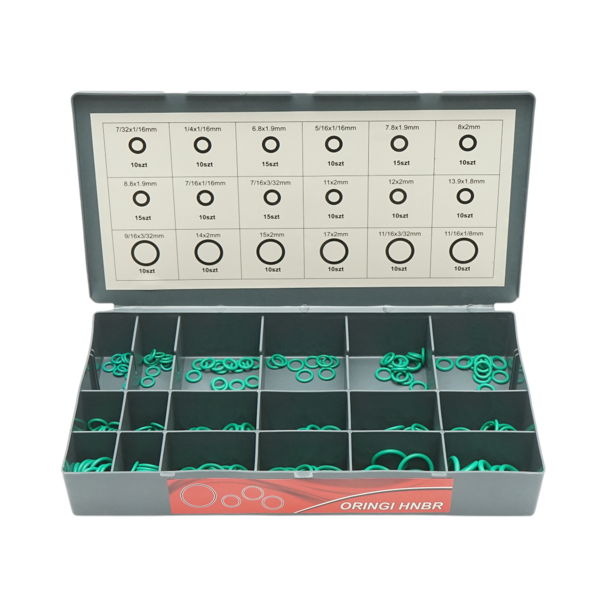 Trusa O-ring inch, metric HNBR 900 piese - imagine 7