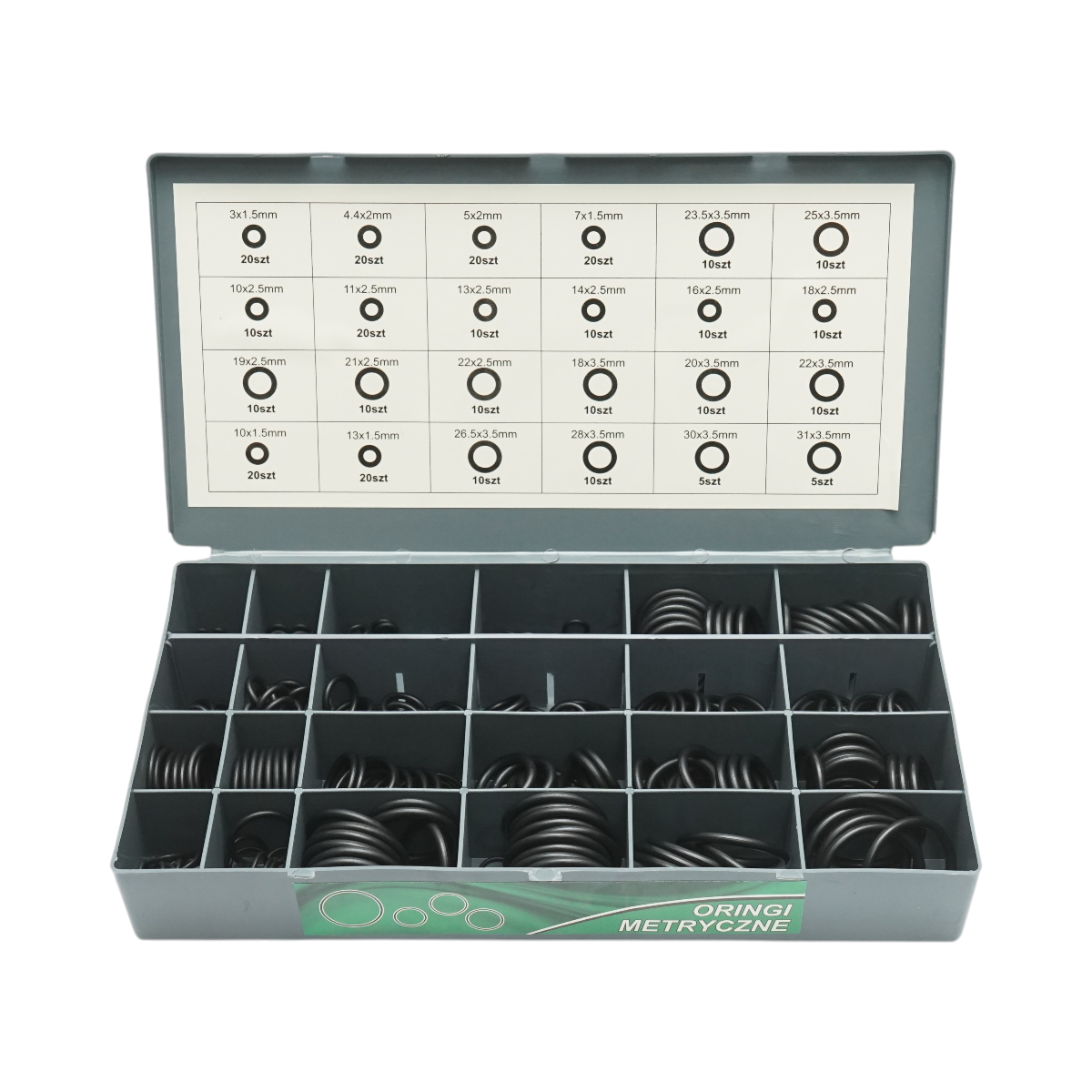 Trusa O-ring inch, metric HNBR 900 piese - imagine 6