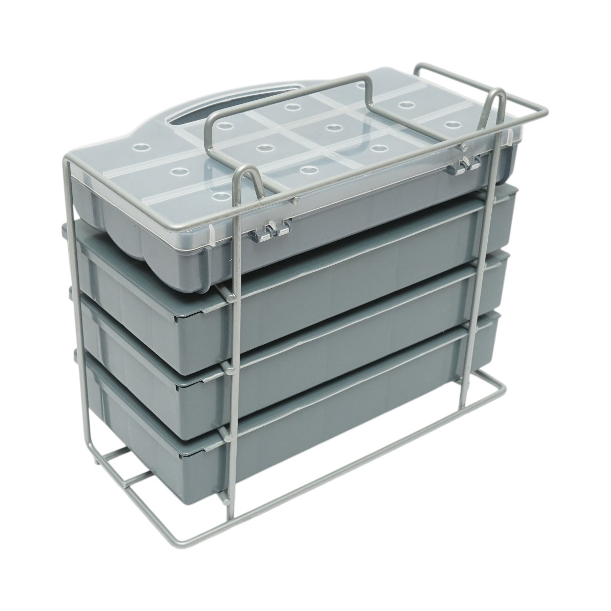 Trusa suruburi pentru lemn, metrice, inch cu piulite si saibe 1200 piese - imagine 4