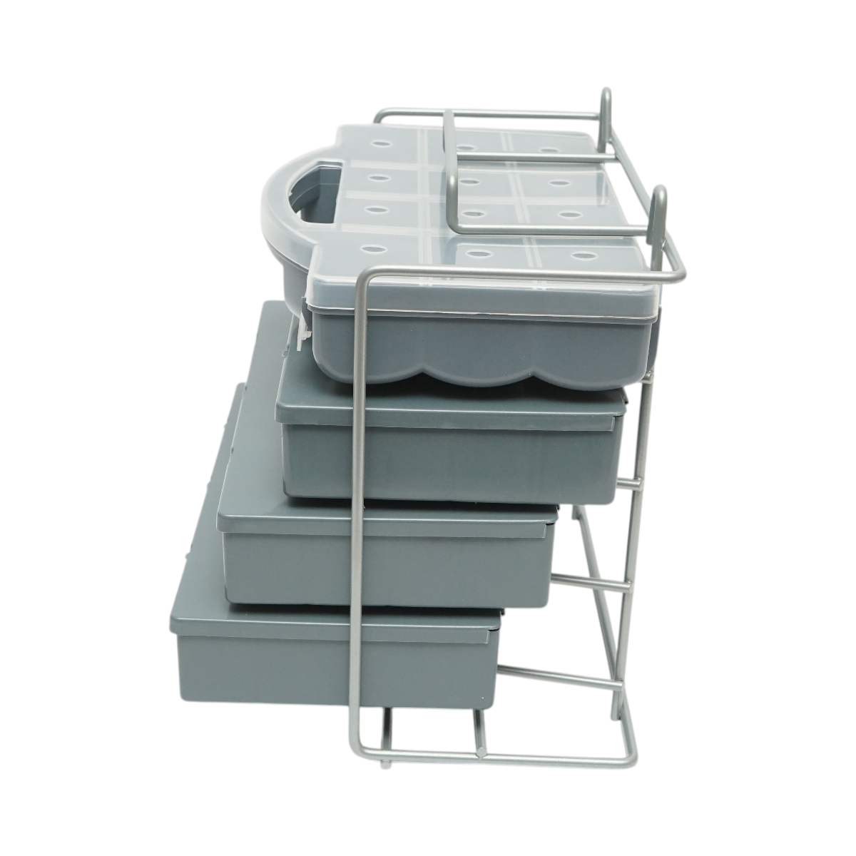 Trusa suruburi pentru lemn, metrice, inch cu piulite si saibe 1200 piese - imagine 3