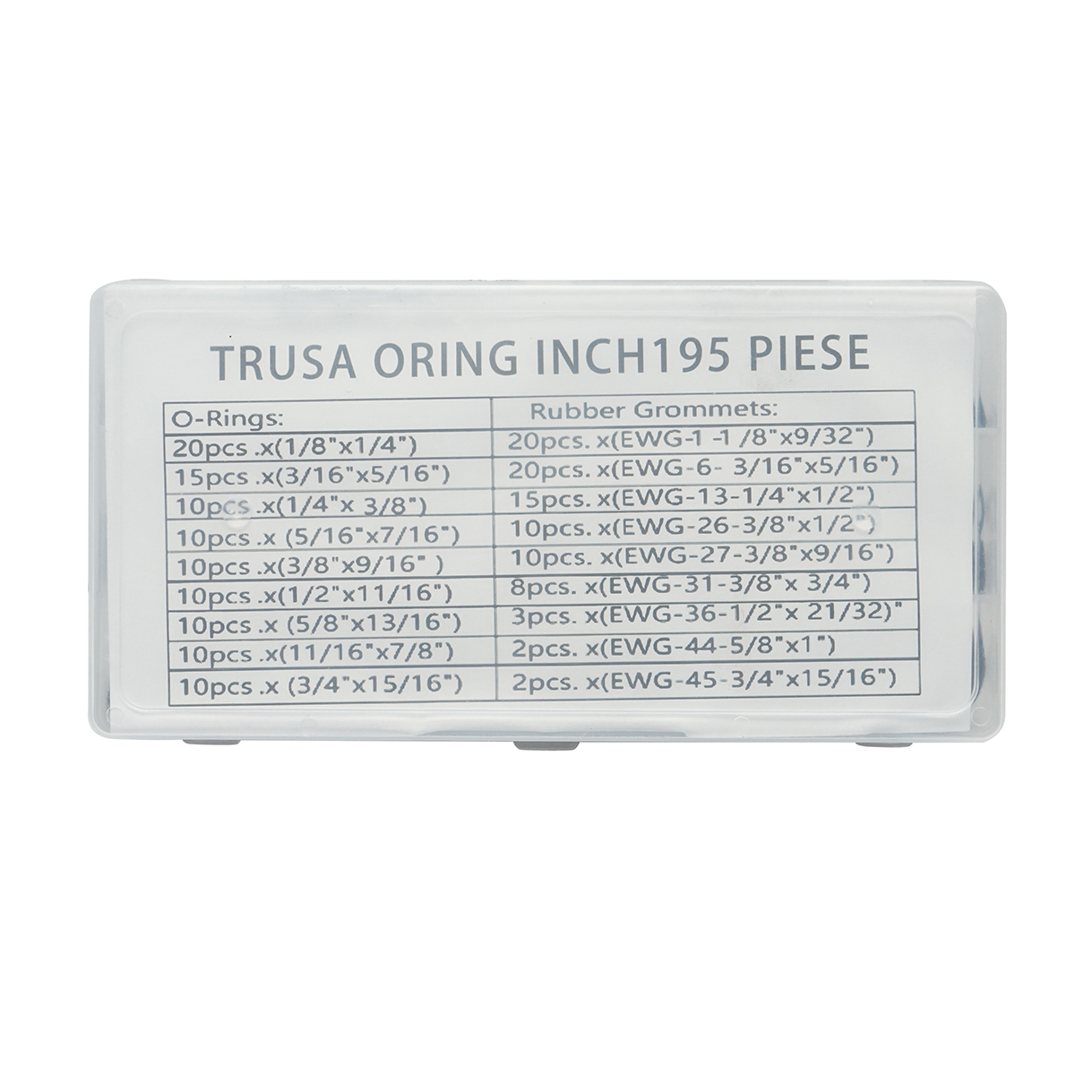 Trusa O-ring inch 195 piese - imagine 3