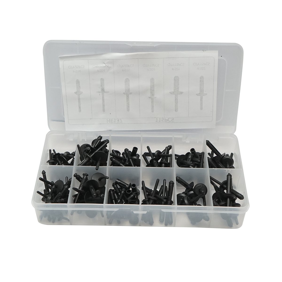 Trusa popnituri plastic auto universale 115 piese