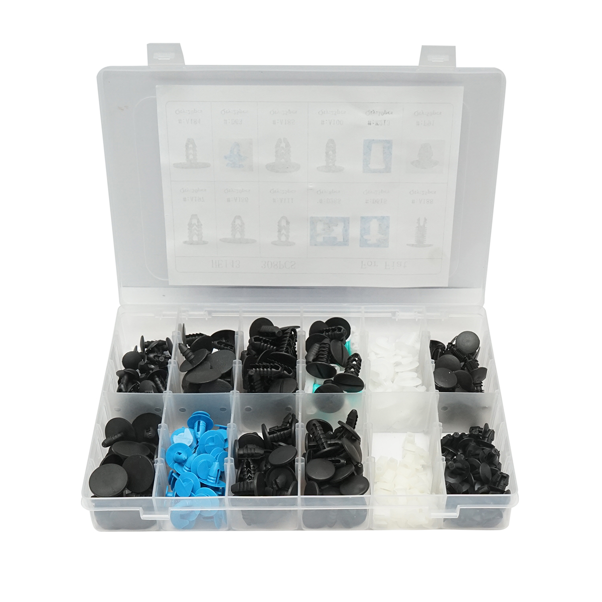 Trusa clipsuri plastic auto Fiat 308 piese