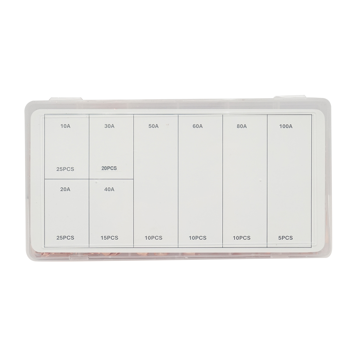 Trusa papuci electrici cupru neizolati inel 10-100A 120 piese - imagine 3