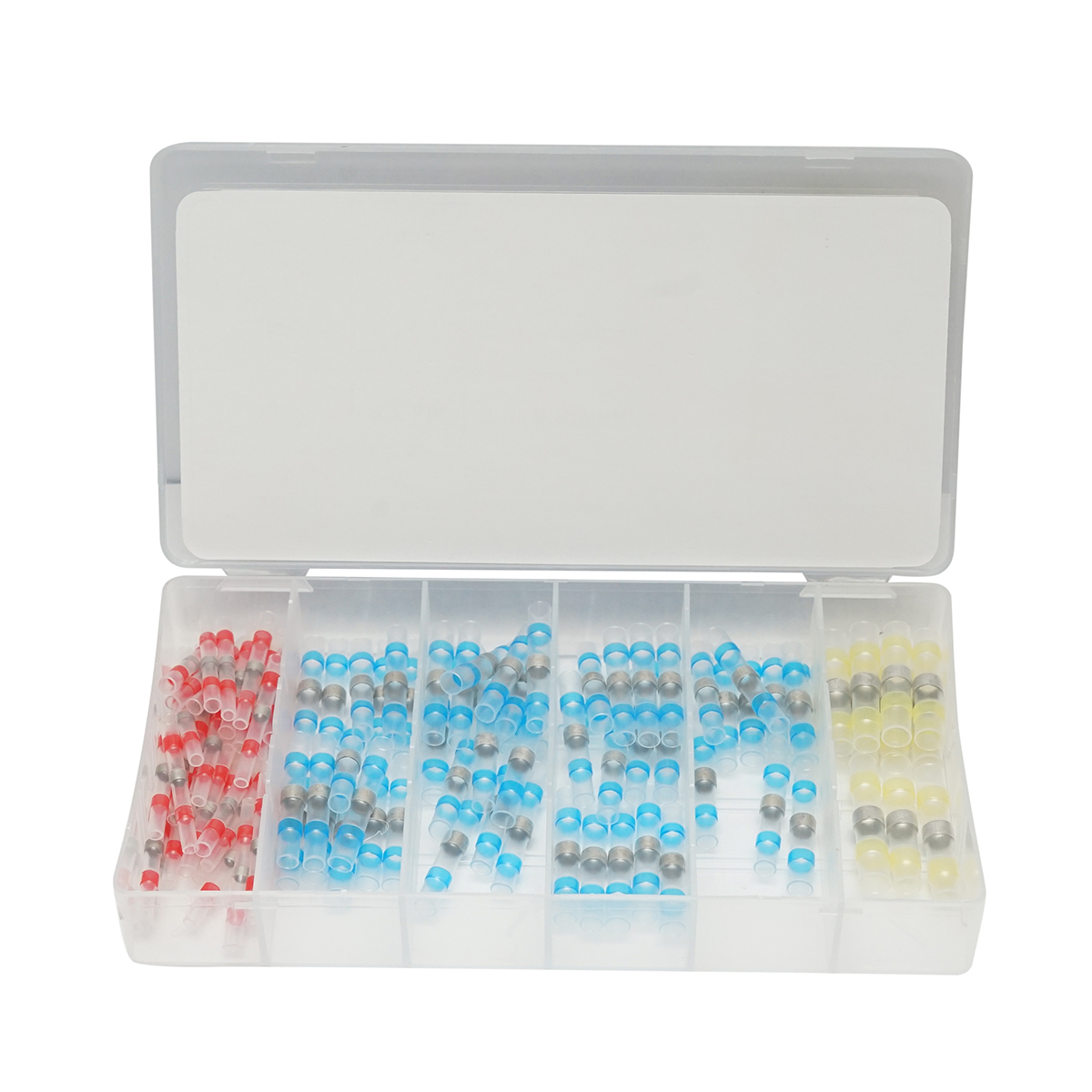 Trusa 100 conectori termocontractabili cu inel de cositor 0.5-6mm2