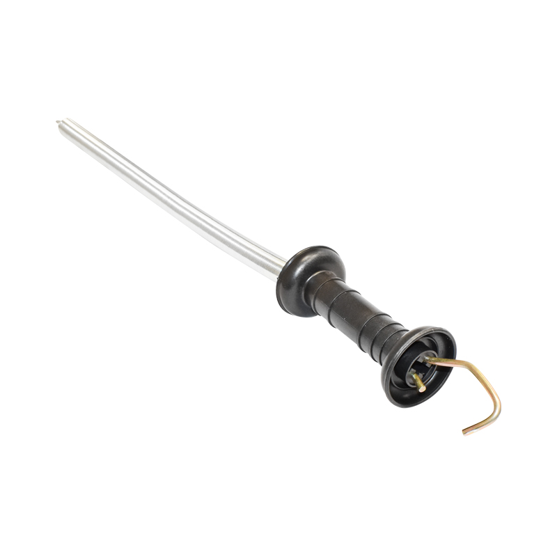 Maner poarta negru cu carlig si arc 3m gard electric Breckner Germany - imagine 2