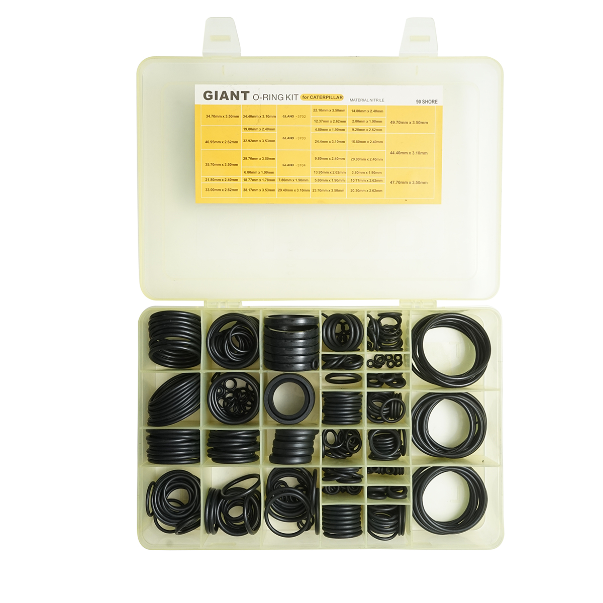 Trusa O-ring Caterpillar din NBR 90 Shore 396 piese - imagine 2