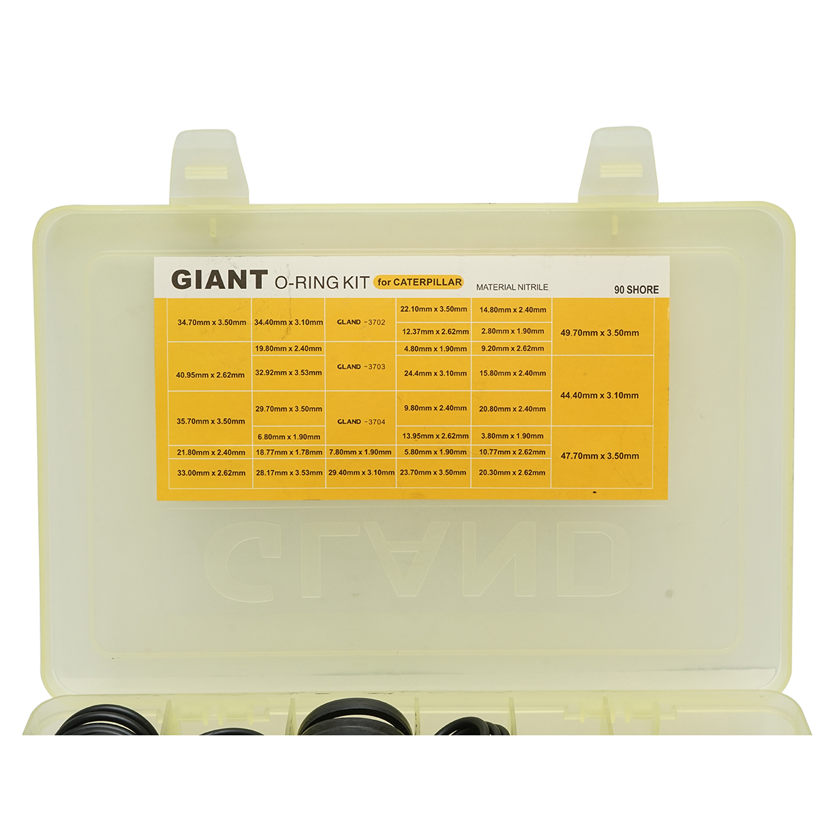 Trusa O-ring Caterpillar din NBR 90 Shore 396 piese - imagine 4