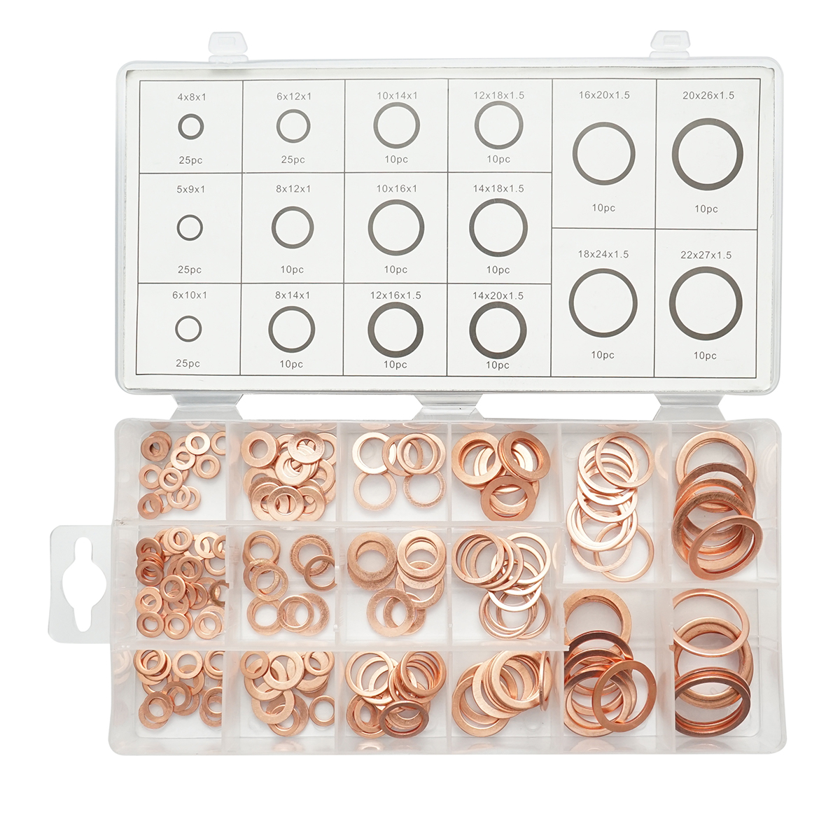 Trusa saibe cupru 4-22mm 220 piese - imagine 2
