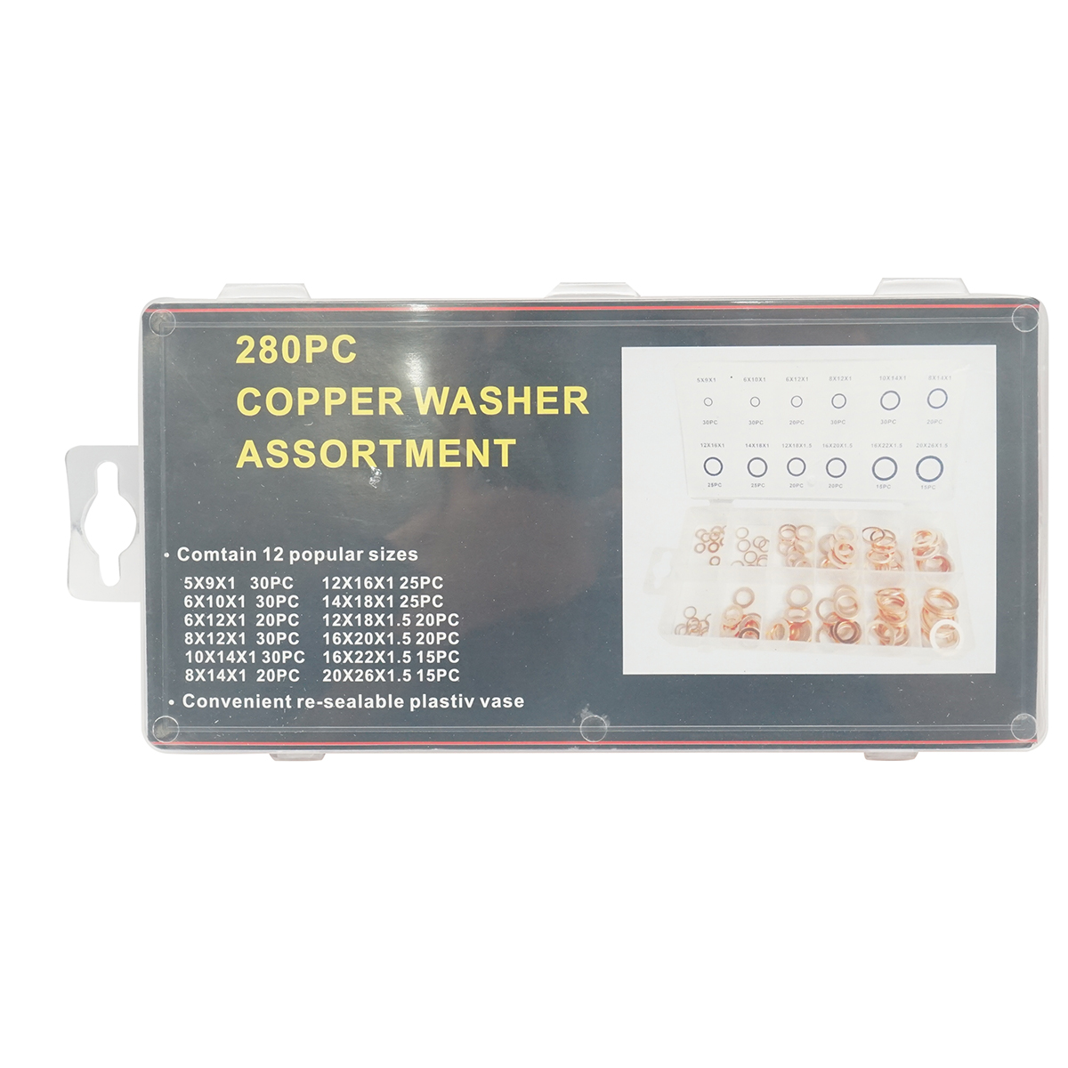 Trusa saibe cupru 5-20mm 280 piese - imagine 3
