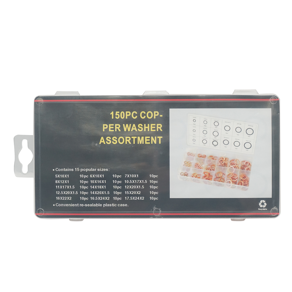 Trusa saibe cupru 5-17.5mm 150 piese - imagine 3