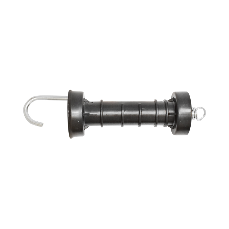 Maner poarta negru cu carlig si arc gard electric Breckner Germany - imagine 2