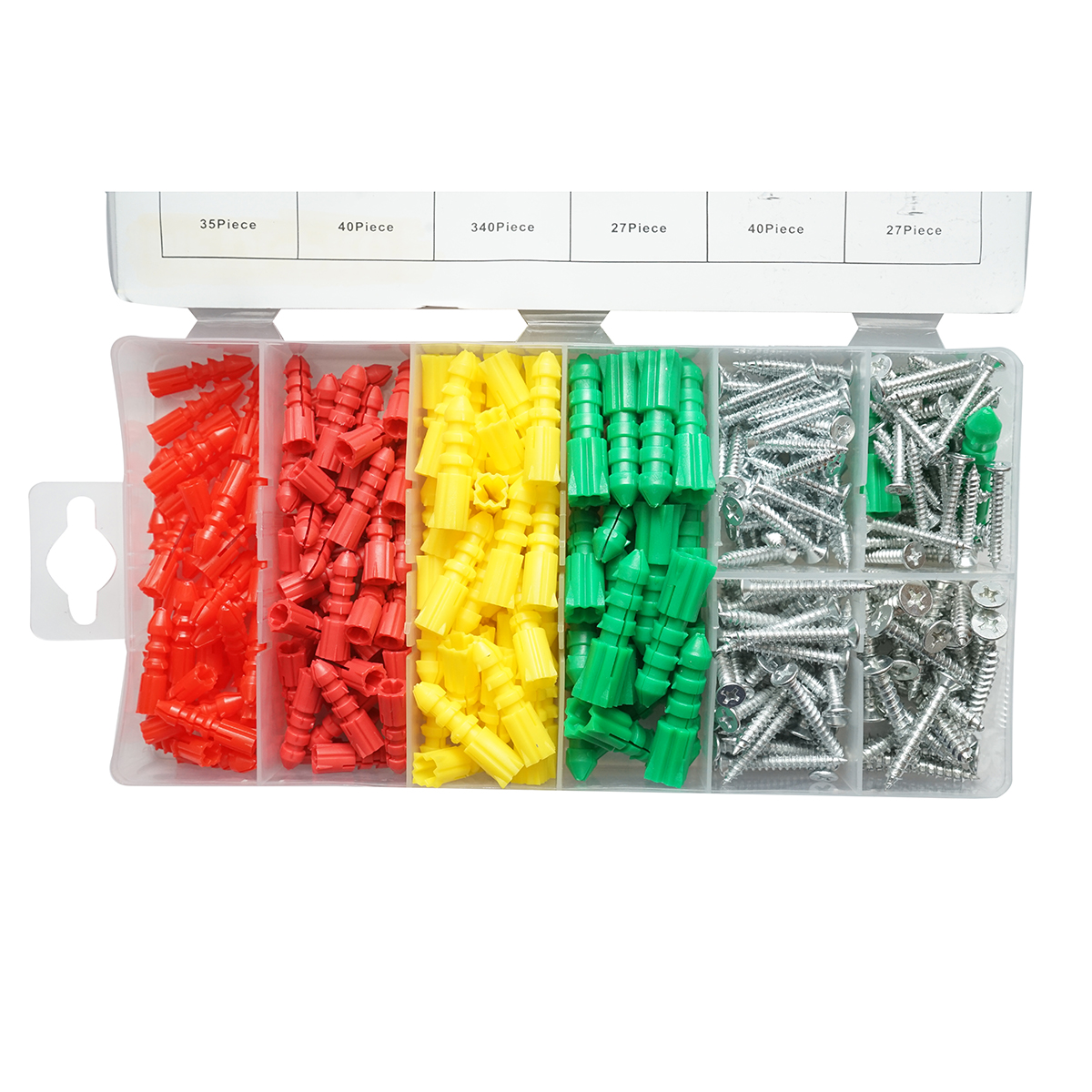 Trusa dibluri plastic si holsuruburi 6-10mm 285 piese - imagine 4