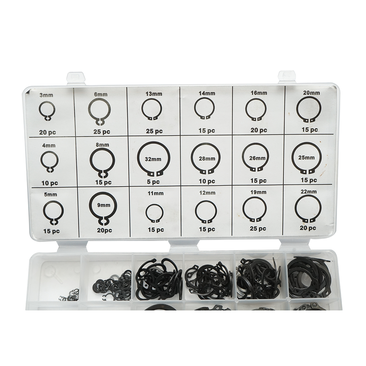Trusa inele siguranta seeger exterioare 3-32mm 300 piese - imagine 4