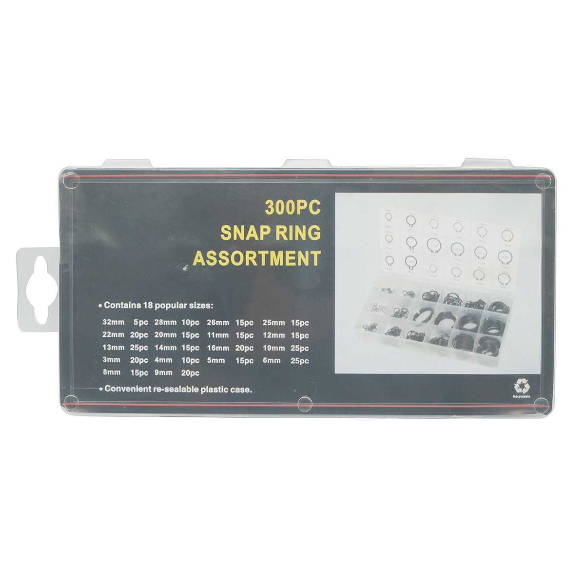 Trusa inele siguranta seeger exterioare 3-32mm 300 piese - imagine 3